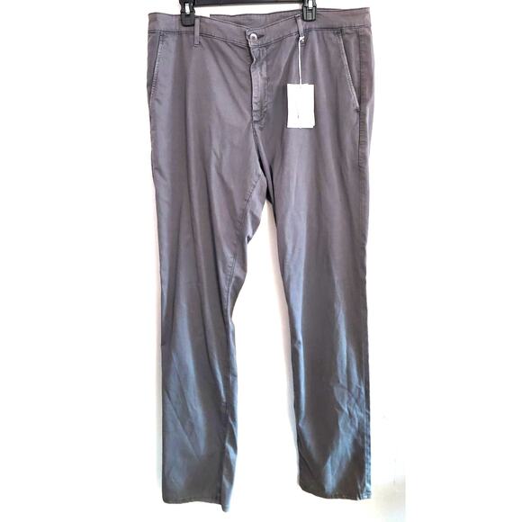 AG Adriano Goldschmied The Marshall Slim Trousers Gray 38x34 NEW FLAWED - Picture 1 of 12